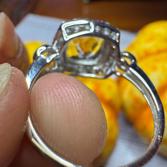 Simulated Prasiolite Ring in Sterling Silver (Size 10.0) 6.00 ctw - Picture 10 of 11